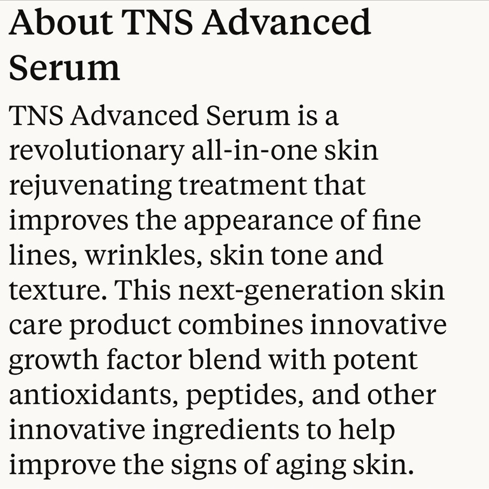 SkinMedica TNS® Advanced+ Serum 1.0 oz NWT - Picture 4 of 5